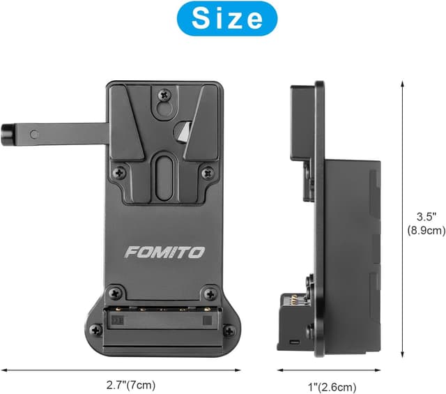 Thumbnail 5 de FOMITO NP-F970 to V‑Mount Adapter for Monitors