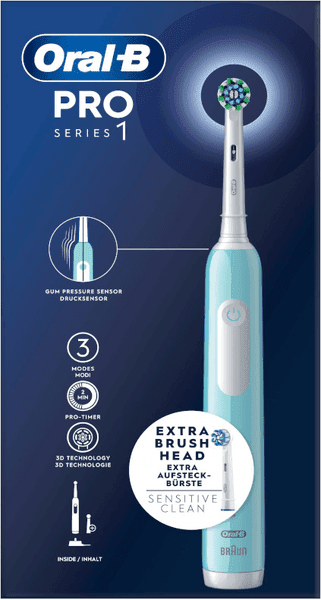 Detalle de Oral-B PRO 1 Cepillo Eléctrico Azul Caribe 🪥