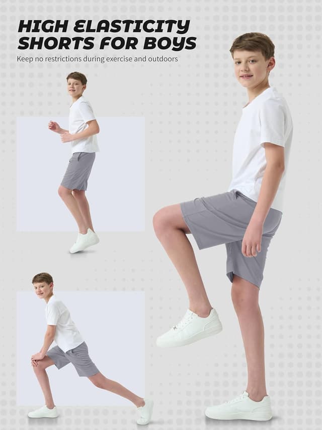 Detalle de Boys athletic shorts 5-pack quick dry