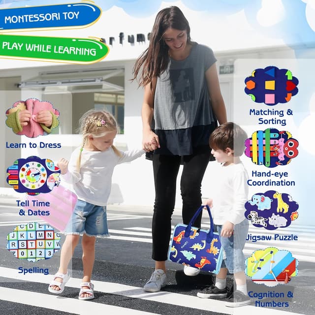 Thumbnail 5 de Esjay Toddler Busy Board 8 pages