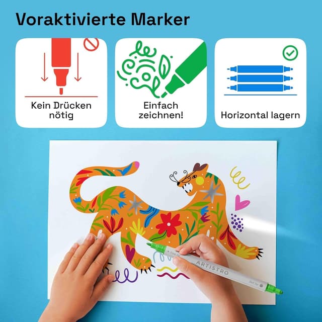 Thumbnail 5 de Artistro ARTISTRO 5 Black Acrylic Markers