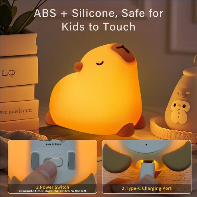Detalle de AmmToo Capybara veilleuse enfant 3000 K