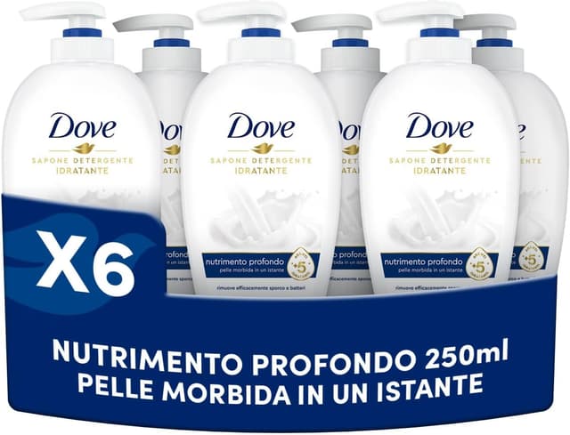 Imagen de Dove Sapone Liquido Mani Nutrimento Profondo 6×250 ml en OfertitasTOP