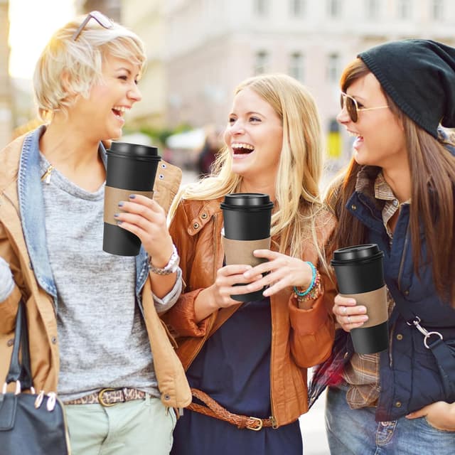 Thumbnail 4 de 20 oz coffee cups leak free by Ginkgo