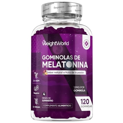Detalle de WeightWorld Melatonina Gominolas 120 U
