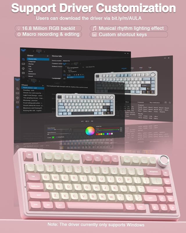 Thumbnail 6 de AULA F75 75% Wireless Mechanical Keyboard