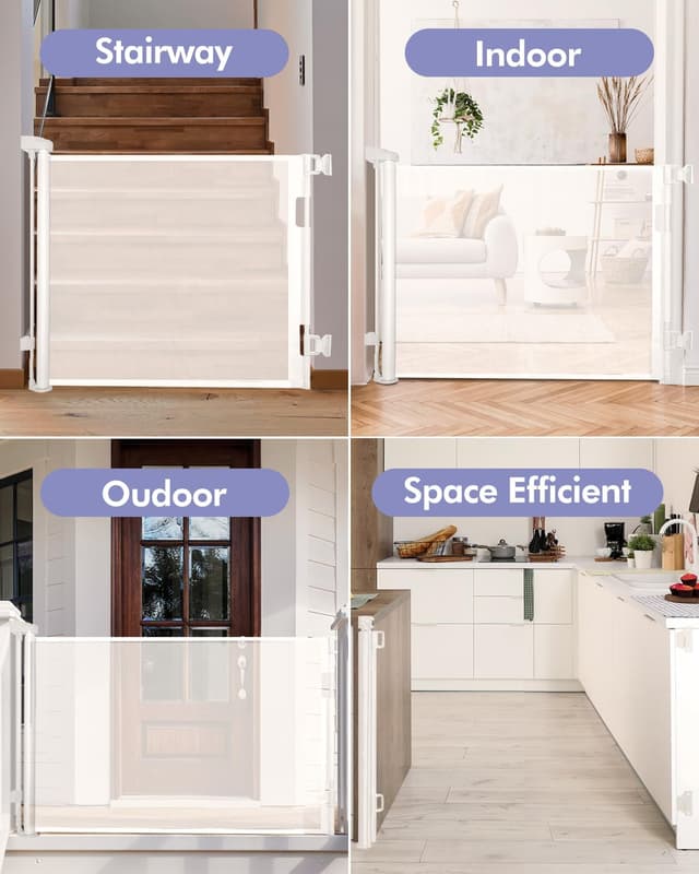 Thumbnail 5 de Lexixi ibao Retractable Mesh Gate 86cm