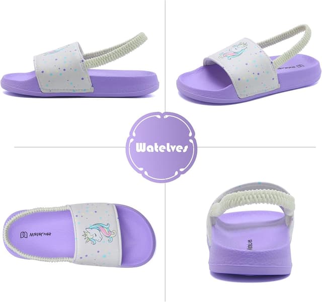 Detalle de WateLves Toddler Water Slide Sandals (Slip-On) for Swim, Beach & Everyday Summer Wear