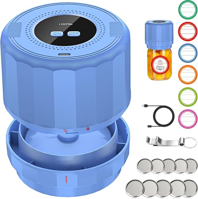 Detalle 1 de M11 Electric Mason Jar Vacuum Sealer 5-hour 🥫