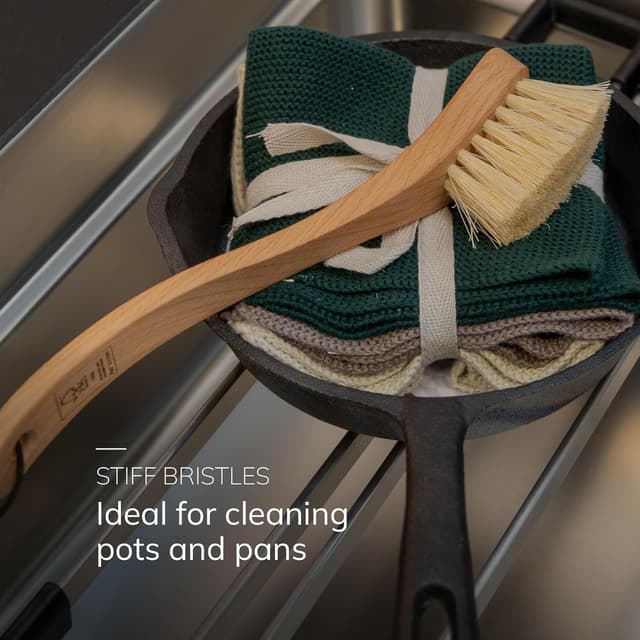 Detalle 2 de ENA Living Wooden Dish Brush 26x4 cm