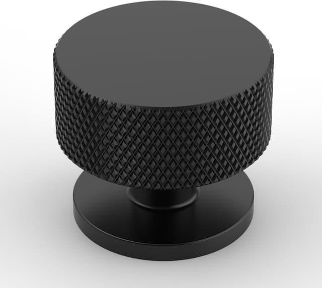 Imagen de Amerdeco AM006 1.2in Matte Black Cabinet Knobs en OfertitasTOP
