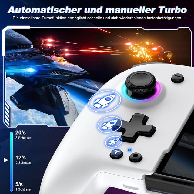 Detalle 2 de Elegamefy Switch Controller 1000 mAh