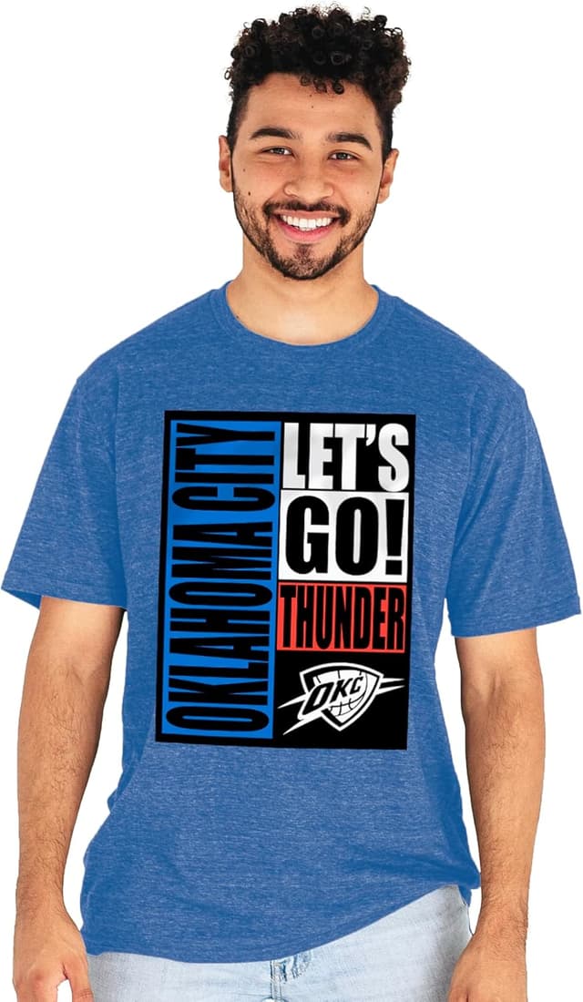 Detalle 2 de Blue 84 Minnesota Timberwolves Tri-Blend Vintage Arch Team T-Shirt (Unisex)