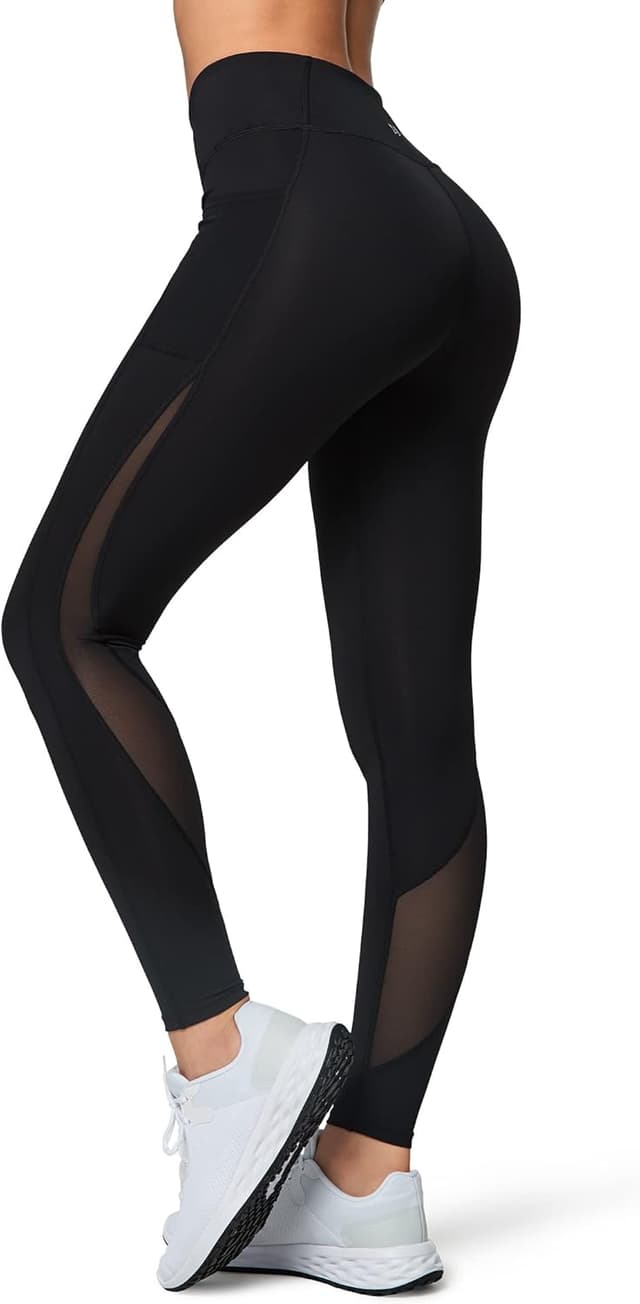 Thumbnail 6 de Yvette Damen Sport-Leggings mit Mesh-Einsätzen und High-Waist, blickdicht & bequem