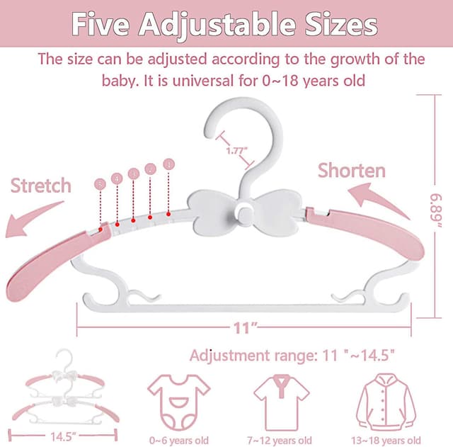 Thumbnail 1 de Kleiderbügel Kinder 20 Stück 29–37 cm
