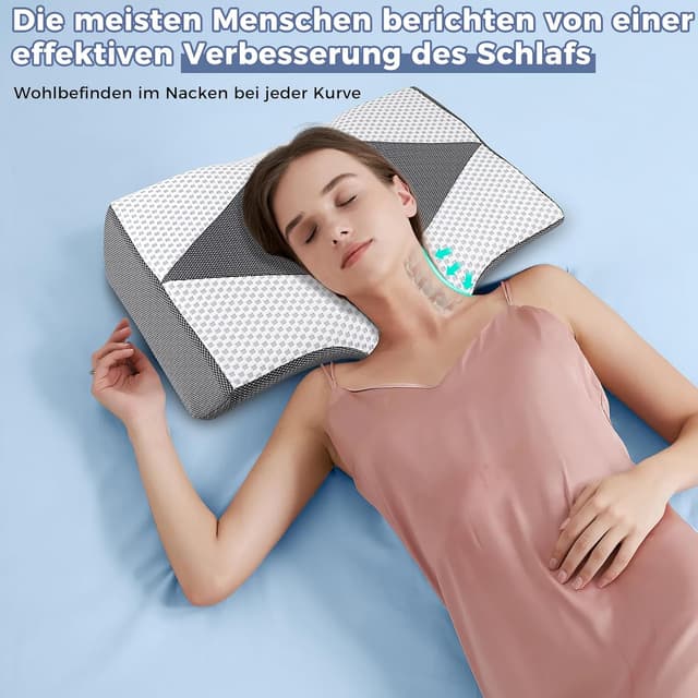 Detalle de Orthopädisches Nackenkissen aus Memory Foam