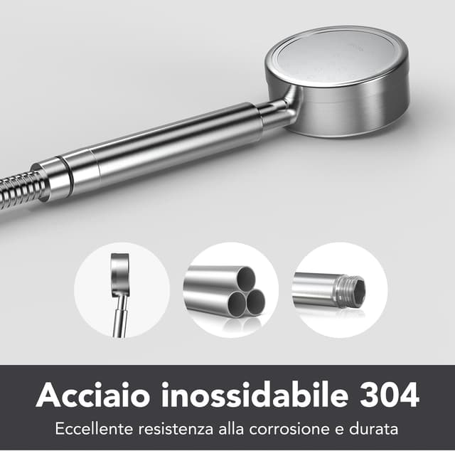 Thumbnail 3 de AOKKR Soffione Doccia Alta Pressione 21 mm