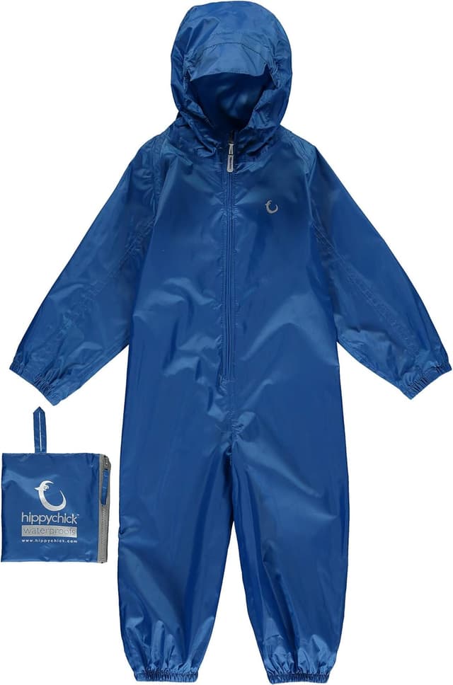 Detalle de HIPPYCHICK Waterproof Packasuit Nebulas Blue – 100% waterproof toddler all-in-one rain suit