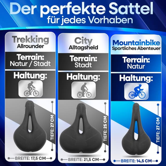 Detalle 2 de NEXTCOVER Fahrradsattel Memory Foam 3.0