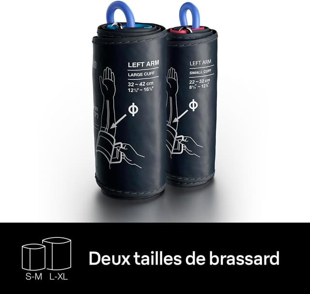 Detalle de Braun ExactFit 3 tensiomètre de bras BUA6150 – indicateur à code couleur et 2 tailles de brassard