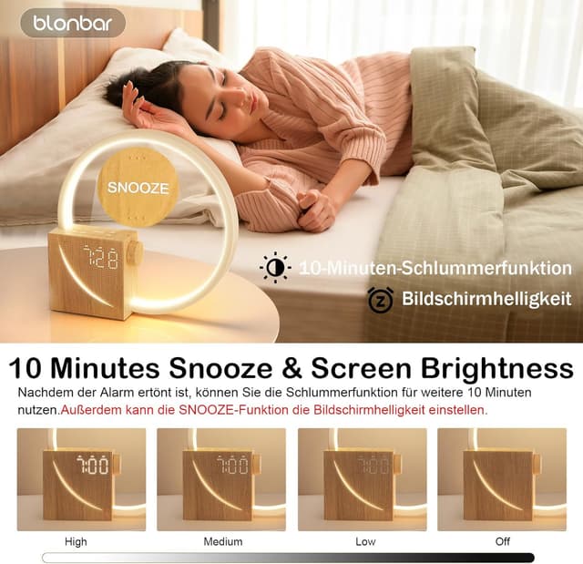 Detalle 2 de blonbar Lichtwecker 10 W USB-Laden