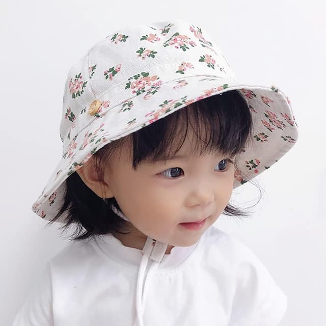 Detalle 2 de Malaxlx Baby & Toddler Bucket Sun Hat with Cute Animal Print (wide brim, 50+ UPF)
