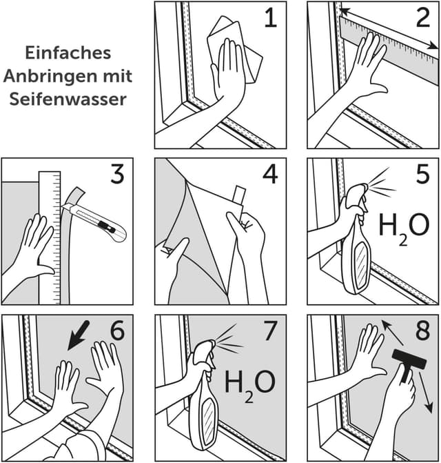 Thumbnail 5 de Blumtal Fensterfolie 44,5x200 cm Sichtschutzfolie