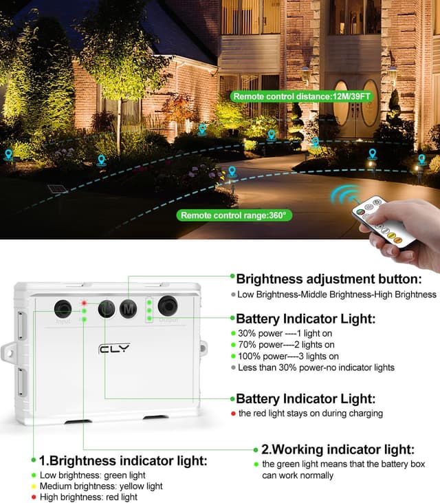 Detalle de CLY CLY Faretti Solari da esterno LED 5000mAh