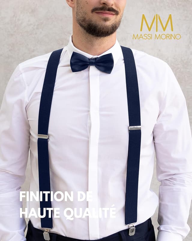 Detalle de Massi Morino Bretelles avec noeud papillon