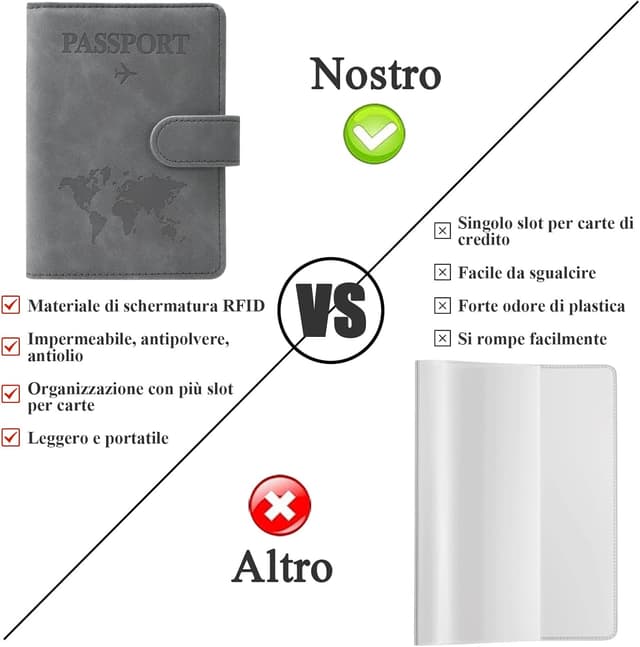 Thumbnail 1 de GADITIEK Porta Passaporto e Etichetta Valigia