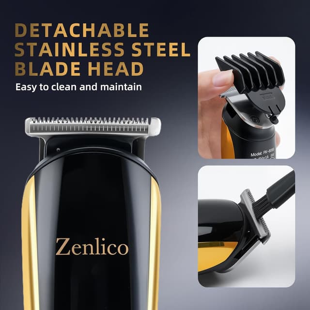 Detalle de ZENLICO Rechargeable Beard Trimmer & Grooming Kit for Men