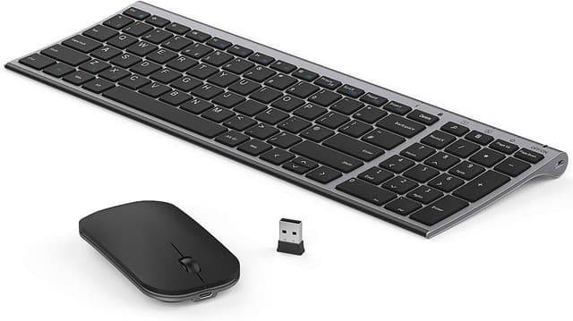 Detalle de seenda WGJP-031B compact wireless keyboard and mouse set