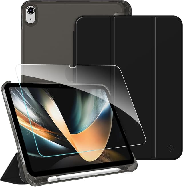 Detalle de FINTIE Case & Screen Protector Set for iPad A16 (11th gen) / iPad A10 (10th gen 2022) with Pencil Holder, Trifold Stand & Auto Wake/Sleep