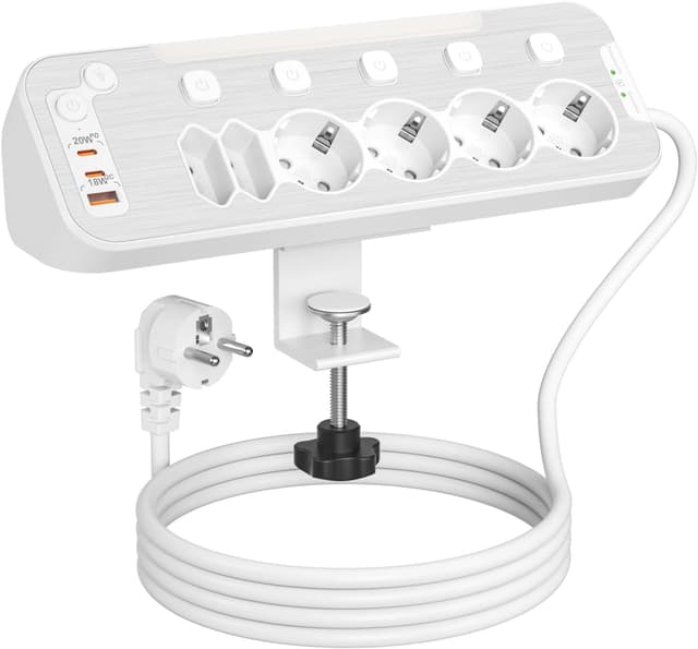 Detalle de Ciabatta multipresa da scrivania 6 prese