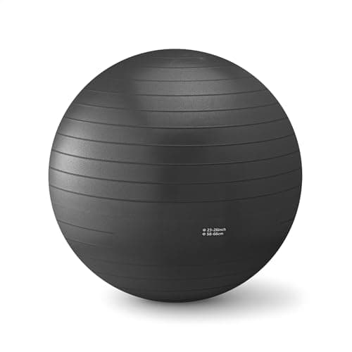 Thumbnail 4 de Amazon Basics Pelota de yoga 58–66 cm negra 🧘♀