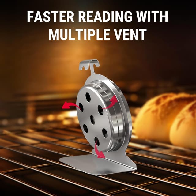 Thumbnail 6 de ThermoPro oven thermometer with stainless steel dial and tempered glass (inside oven temperature gauge)