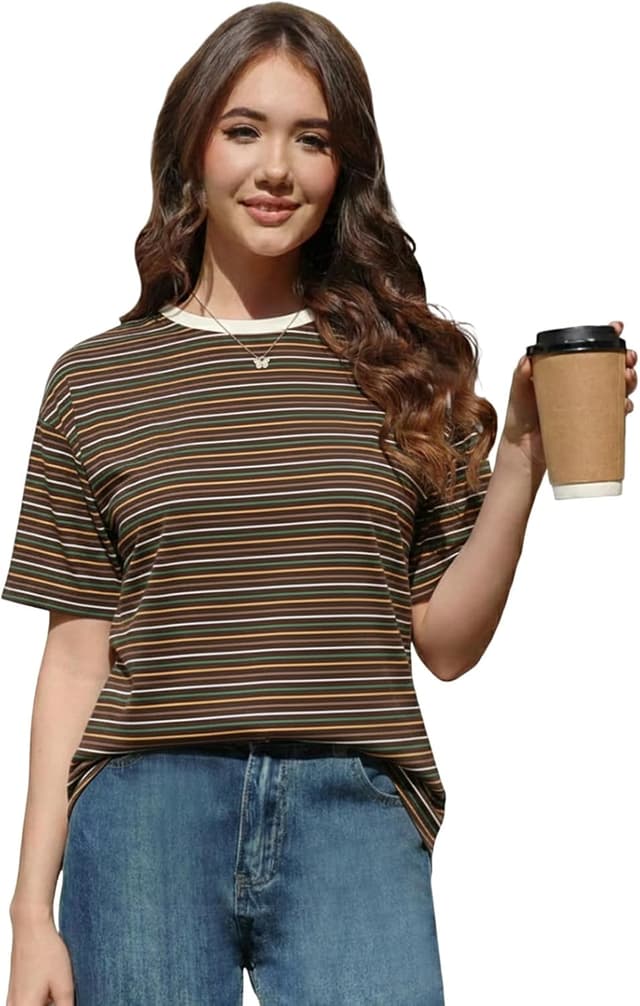 Thumbnail 2 de Cuptacc T-Shirt Damen Oversize Rundhals