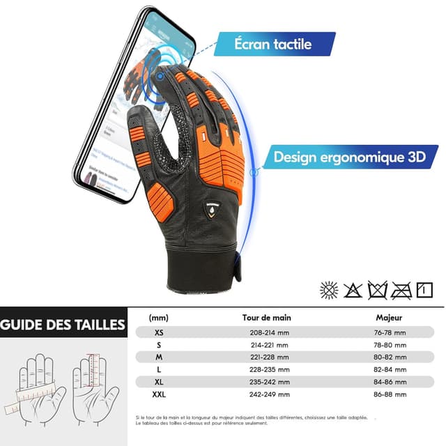 Thumbnail 5 de Vgo CA7722FLWP gants -20 ℃