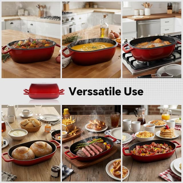 Thumbnail 4 de Northriver Casting 12x8 Oval Dutch Oven