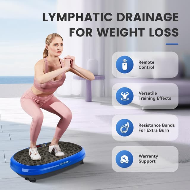 Thumbnail 6 de EILISON FITABS 3D Vibration Plate Exercise Machine with Seat (Oscillation, Pulsation + Vibration)
