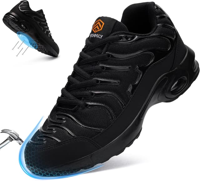 Detalle de DYKHMILY Chaussures de sécurité avec embout acier et coussin d’air, anti-perforation