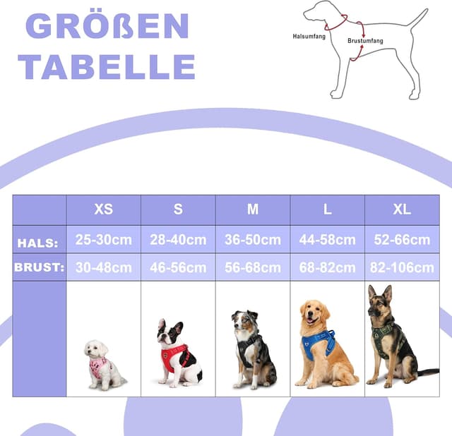 Detalle 2 de Harnais anti-traction Reichstadt Pets pour chien – réglable avec poignée et bandes réfléchissantes (modèle 25RSP083 Puppy S)