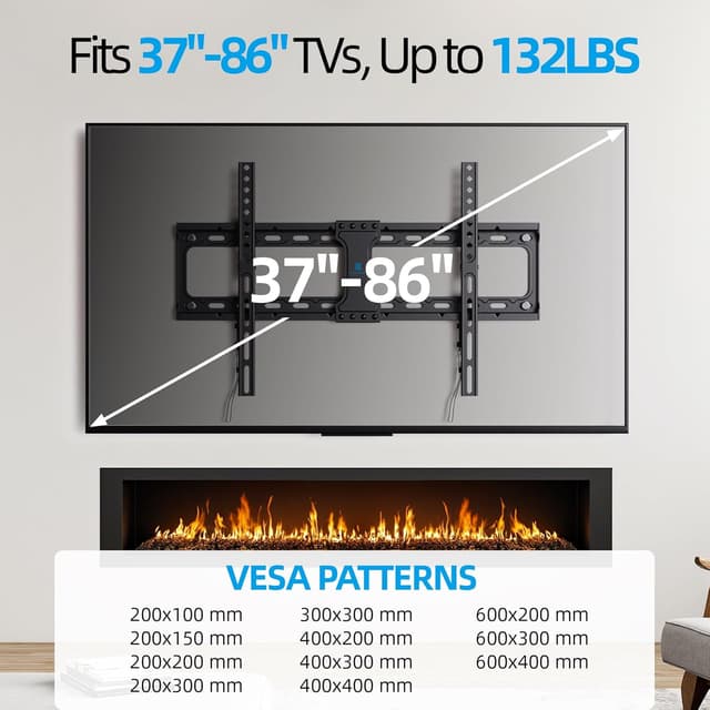Detalle de Fixed Wall Mount for 37–86 inch TVs