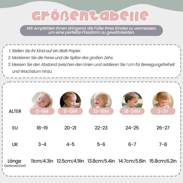 Thumbnail 4 de HMIYA Krabbelschuhe 0-6 Monate 👶