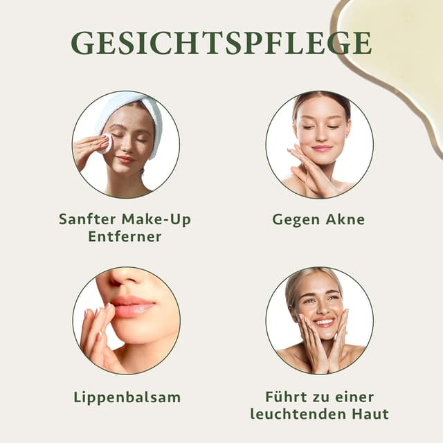 Detalle de Satin Naturel Bio Jojobaöl kaltgepresst (100% rein) – 100 ml als Gesichts- und Körperöl