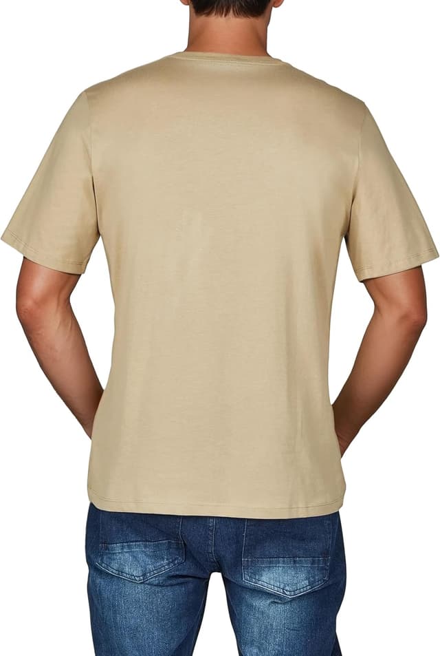 Detalle 2 de JACK & JONES Regular-Fit T-Shirt JJLINO im 4er-Pack für Herren (Rundhals, kurzarm, mit Print)