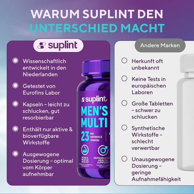 Thumbnail 5 de SUPLINT Multivitamin Männer A‑Z Kapseln 180