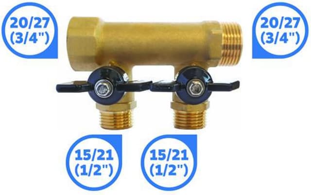 Thumbnail 4 de SOMATHERM FOR YOU colector de latón 2 salidas 20/27