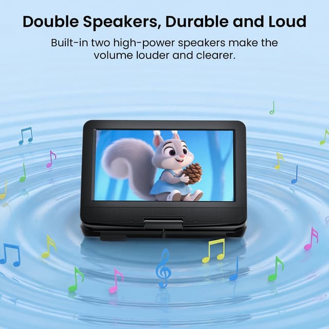 Detalle 2 de ieGeek 12.5" Portable DVD Player with 10.5" screen 📀