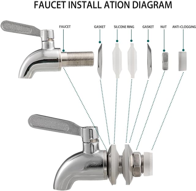 Thumbnail 6 de 8L Glass Drink Dispenser 2-pack
